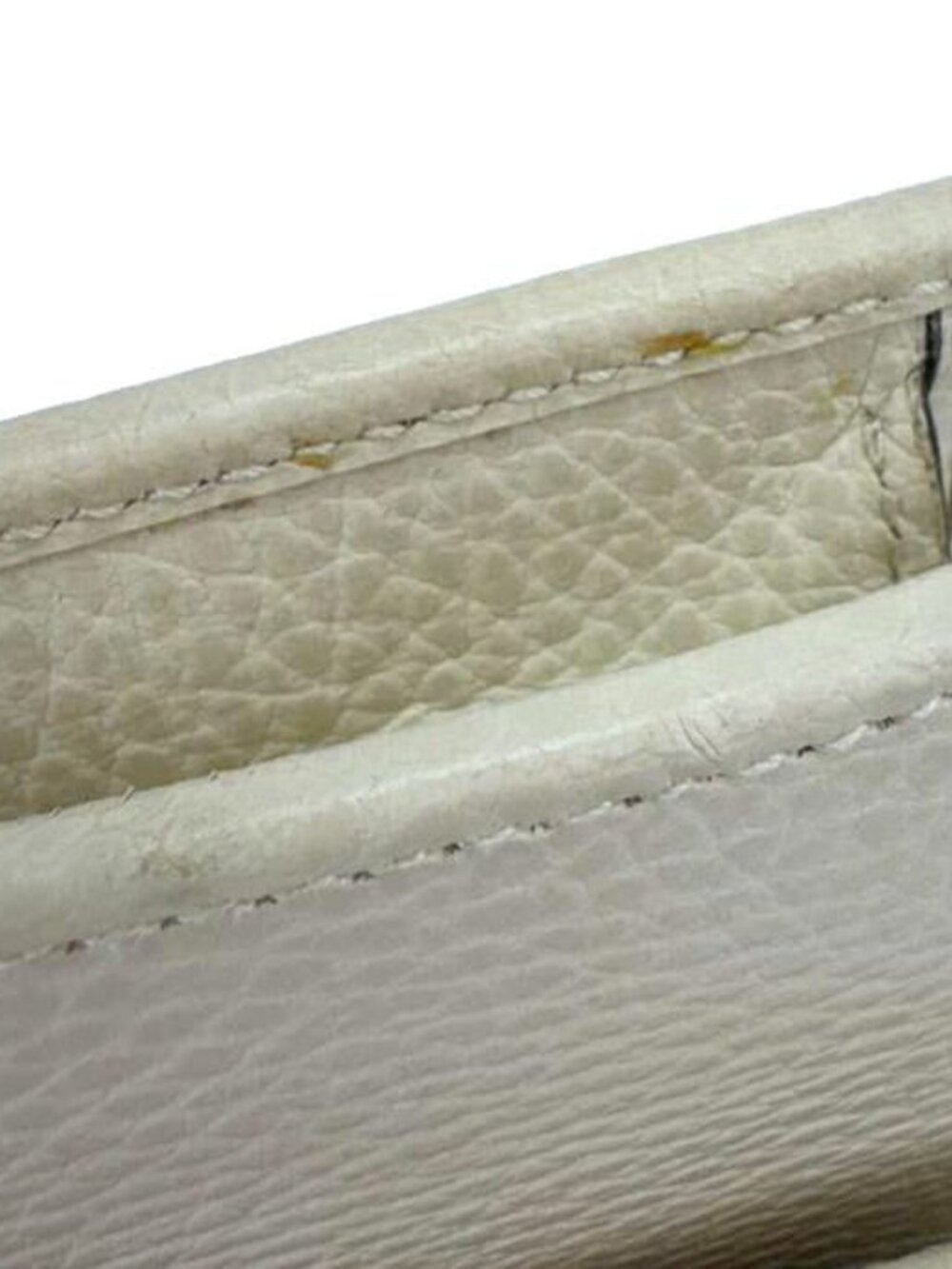 Gucci  GG Interlocking Leather Wallet On Chain Crossbody Bag Off White 615523 - Picture 13 of 14